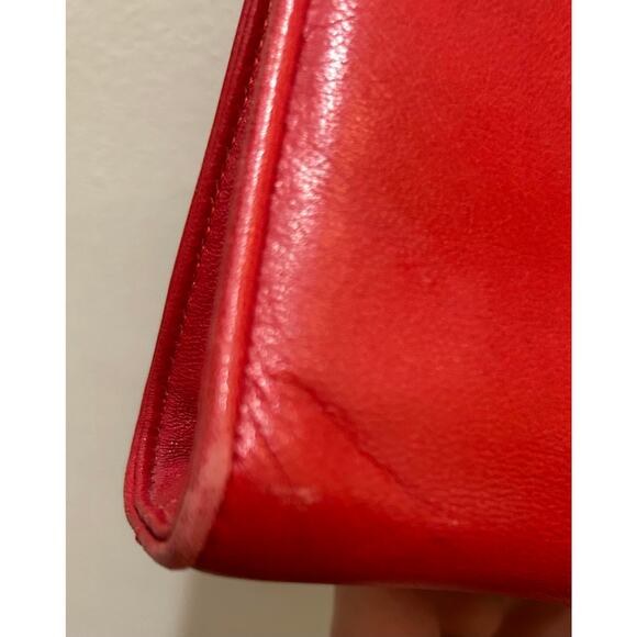 Vintage Salvatore Ferragamo Crossbody Clutch w/ scattered gold hardware - Picture 5 of 10